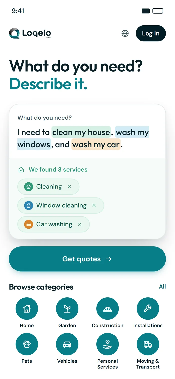 Loqelo mobile app